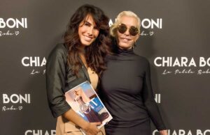 THE EDITOR ALESSANDRA LUTI AND THE FASHION DESIGNER CHIARA BONI